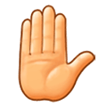 ✋ Emoji erhobene Hand Samsung Experience 8.0.