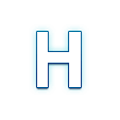 Emoji 🇭 Lettera simbolo indicatore regionale H su Samsung Experience 8.0.