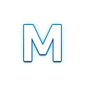 🇲 Emoji Símbolo do indicador regional letra M na Samsung Experience 8.0.