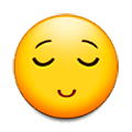 😌 Emoji erleichtertes Gesicht Samsung Experience 8.0.