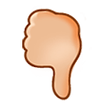 🖓🏼 Emoji Gesto «Pulgar hacia abajo»: Tono De Piel Claro Medio en Samsung Experience 8.0.