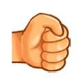Emoji 🤜 Pugno A Destra su Samsung Experience 8.0.
