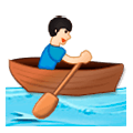 🚣🏻 Emoji Persona Remando En Un Bote: Tono De Piel Claro en Samsung Experience 8.0.