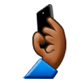🤳🏾 Emoji Selfie: mitteldunkle Hautfarbe Samsung Experience 8.0.
