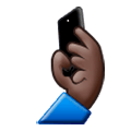 🤳🏿 Emoji Selfie: dunkle Hautfarbe Samsung Experience 8.0.