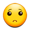 🙁 Emoji Cara Con El Ceño Ligeramente Fruncido en Samsung Experience 8.0.