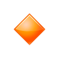 🔸 Emoji kleine orangefarbene Raute Samsung Experience 8.0.