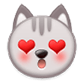 😻 Emoji Gato Sonriendo Con Ojos De Corazón en Samsung Experience 8.0.