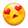 😍 Emoji lächelndes Gesicht mit herzförmigen Augen Samsung Experience 8.0.