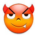 😈 Emoji Cara Sonriendo Con Cuernos en Samsung Experience 8.0.
