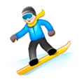 🏂 Emoji Praticante De Snowboard na Samsung Experience 8.0.