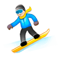 🏂🏻 Emoji Practicante De Snowboard: Tono De Piel Claro en Samsung Experience 8.0.