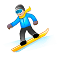 🏂🏼 Emoji Practicante De Snowboard: Tono De Piel Claro Medio en Samsung Experience 8.0.