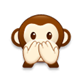 🙊 Emoji sich den Mund zuhaltendes Affengesicht Samsung Experience 8.0.