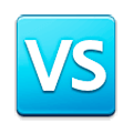 🆚 Emoji Großbuchstaben VS in orangefarbenem Quadrat Samsung Experience 8.0.