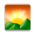 🌄 Emoji Sonnenaufgang über Bergen Samsung Experience 8.0.