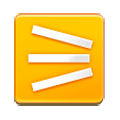 Emoji ⚞ Tre linee convergenti a destra su Samsung Experience 8.0.
