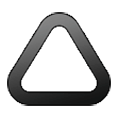 Emoji 🛆 Triangolo con gli angoli arrotondati su Samsung Experience 8.0.