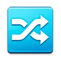 Emoji 🔀 Pulsante Di Riproduzione Casuale su Samsung Experience 8.0.