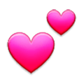 💕 Emoji zwei Herzen Samsung Experience 8.0.