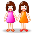 Emoji 👭 Due Donne Che Si Tengono Per Mano su Samsung Experience 8.0.