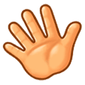👋 Emoji Mano Saludando en Samsung Experience 8.0.