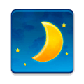 Emoji 🌒 Luna Crescente su Samsung Experience 8.0.