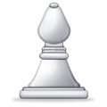 ♗ Emoji Obispo de ajedrez blanco en Samsung Experience 8.0.