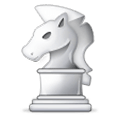 ♘ Emoji Cavalo de xadrez branco na Samsung Experience 8.0.