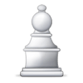 Emoji ♙ Pedone bianco scacchistico su Samsung Experience 8.0.