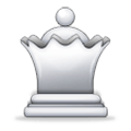 ♕ Emoji Reina del ajedrez blanco en Samsung Experience 8.0.