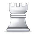 ♖ Emoji Torre de ajedrez blanca en Samsung Experience 8.0.