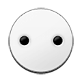 Emoji ⚇ Cerchio bianco con due puntini su Samsung Experience 8.0.