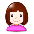 Émoji 👩 Femme sur Samsung Experience 8.0.