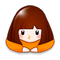 🙇‍♀️ Emoji Mulher Fazendo Reverência na Samsung Experience 8.0.