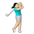 Emoji 🏌️‍♀️ Golfista Donna su Samsung Experience 8.0.
