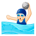 🤽🏻‍♀️ Emoji Mujer Jugando Al Waterpolo: Tono De Piel Claro en Samsung Experience 8.0.