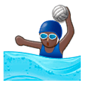 🤽🏿‍♀️ Emoji Mulher Jogando Polo Aquático: Pele Escura na Samsung Experience 8.0.