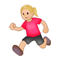 🏃🏼‍♀️ Emoji Mujer Corriendo: Tono De Piel Claro Medio en Samsung Experience 8.0.