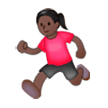 Emoji 🏃🏿‍♀️ Donna Che Corre: Carnagione Scura su Samsung Experience 8.0.