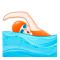 Emoji 🏊‍♀️ Nuotatrice su Samsung Experience 8.0.
