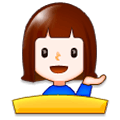 💁‍♀️ Emoji Empleada De Mostrador De Información en Samsung Experience 8.0.