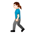 🚶‍♀️ Emoji Fußgängerin Samsung Experience 8.0.