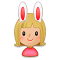 👯🏼 Emoji Personas Con Orejas De Conejo: Tono De Piel Claro Medio en Samsung Experience 8.0.