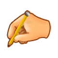 ✍️ Emoji schreibende Hand Samsung Experience 8.0.