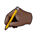 ✍🏿 Emoji Mano Escribiendo: Tono De Piel Oscuro en Samsung Experience 8.0.