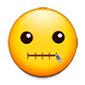 🤐 Emoji Rosto Com Boca De Zíper na Samsung Experience 8.0.