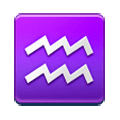 Emoji ♒ Segno Zodiacale Dell’Acquario su Samsung Experience 8.1.