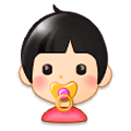 👶🏻 Emoji Bebé: Tono De Piel Claro en Samsung Experience 8.1.