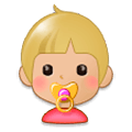 👶🏼 Emoji Bebé: Tono De Piel Claro Medio en Samsung Experience 8.1.